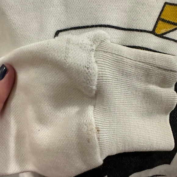 Vintage Mickey Mouse sweatshirt AS-IS CONDITION 90’s no labels Disney beige - Picture 7 of 10